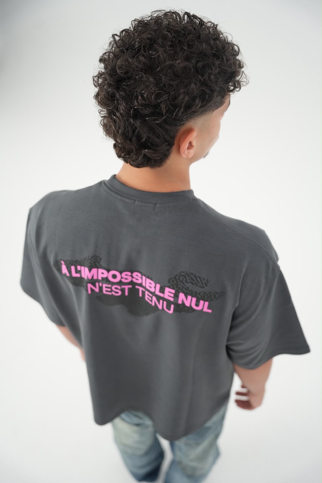 Gray Box fit T-shirt