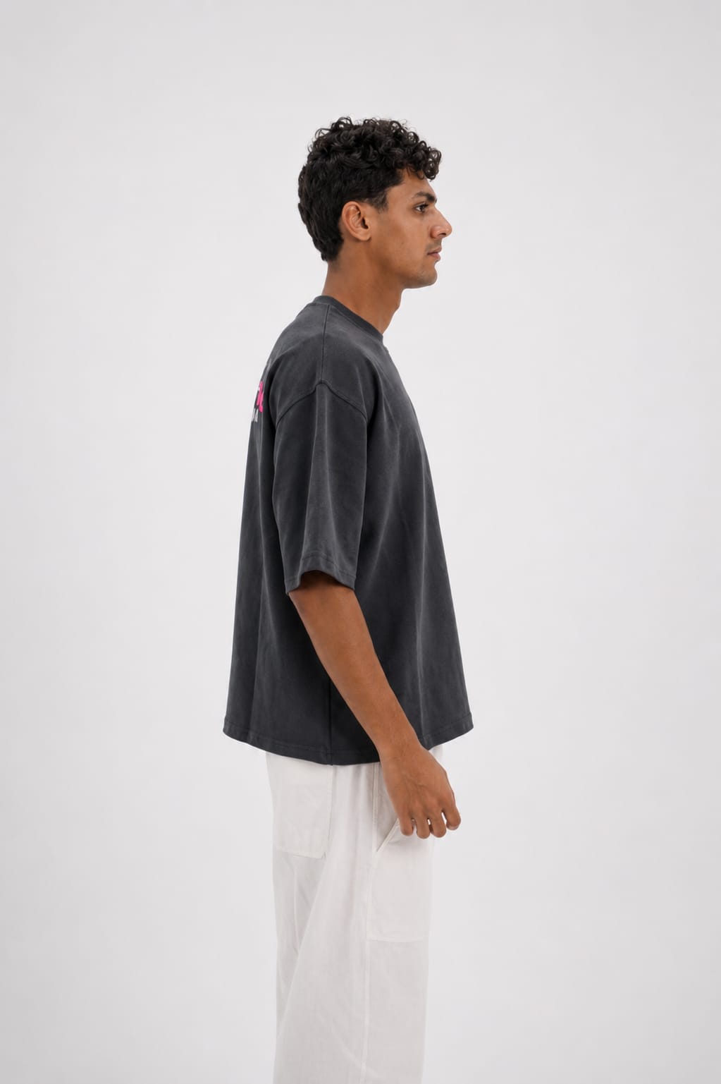Gray Box fit T-shirt