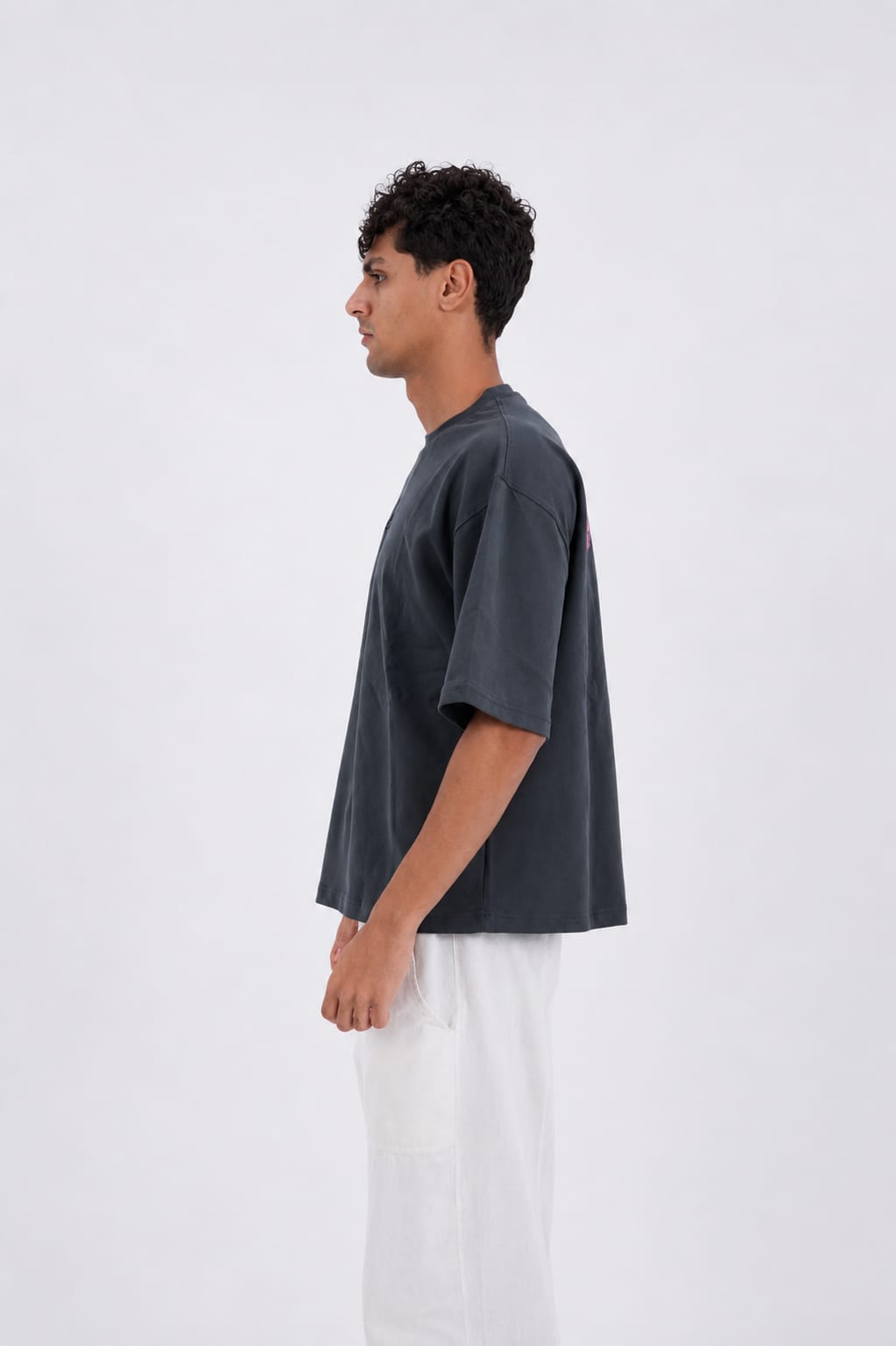 Gray Box fit T-shirt