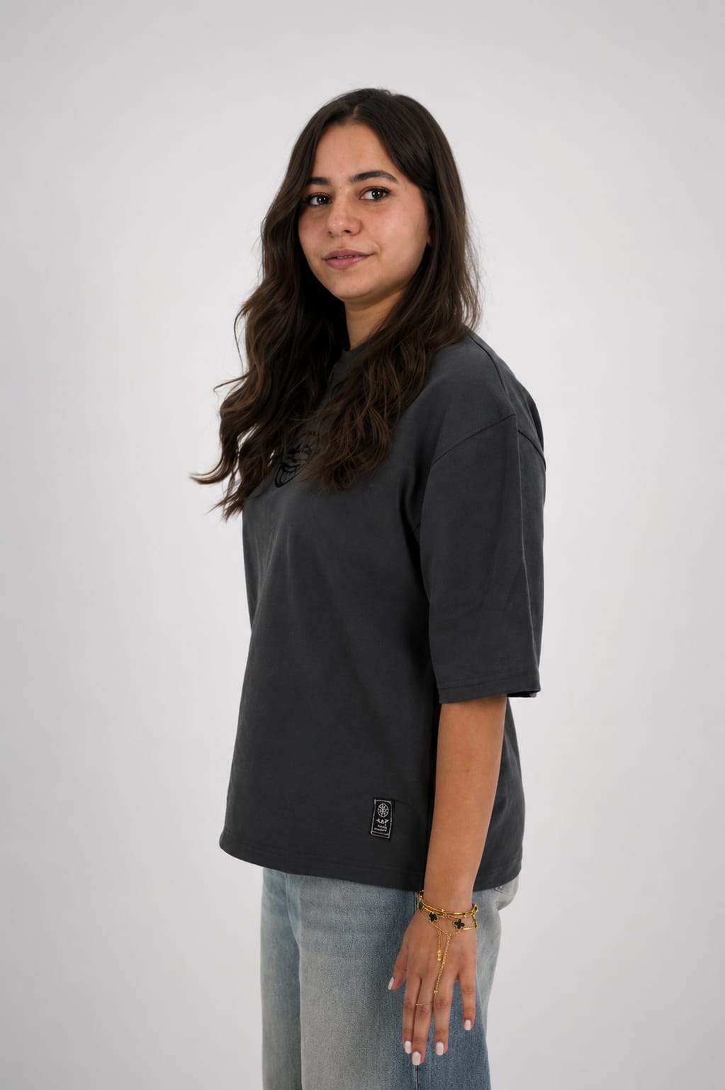Gray Box fit T-shirt